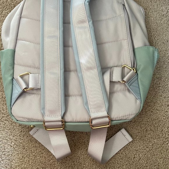 Isaac Mizrahi NWOT Mint Green & Baby Blue Backpack - Picture 4 of 11